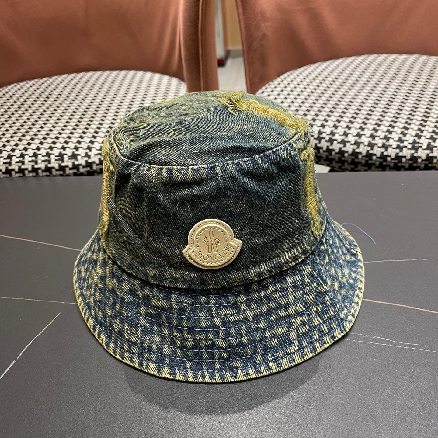 Moncler Denim Bucket Hat 196136