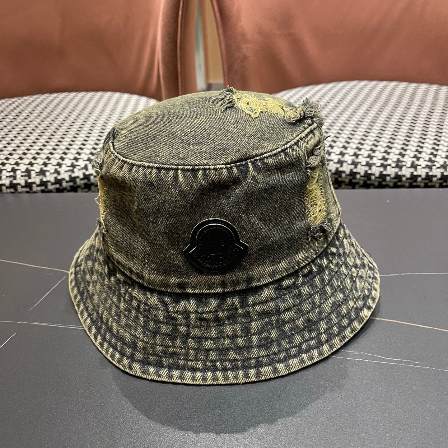 Moncler Denim Bucket Hat 196136