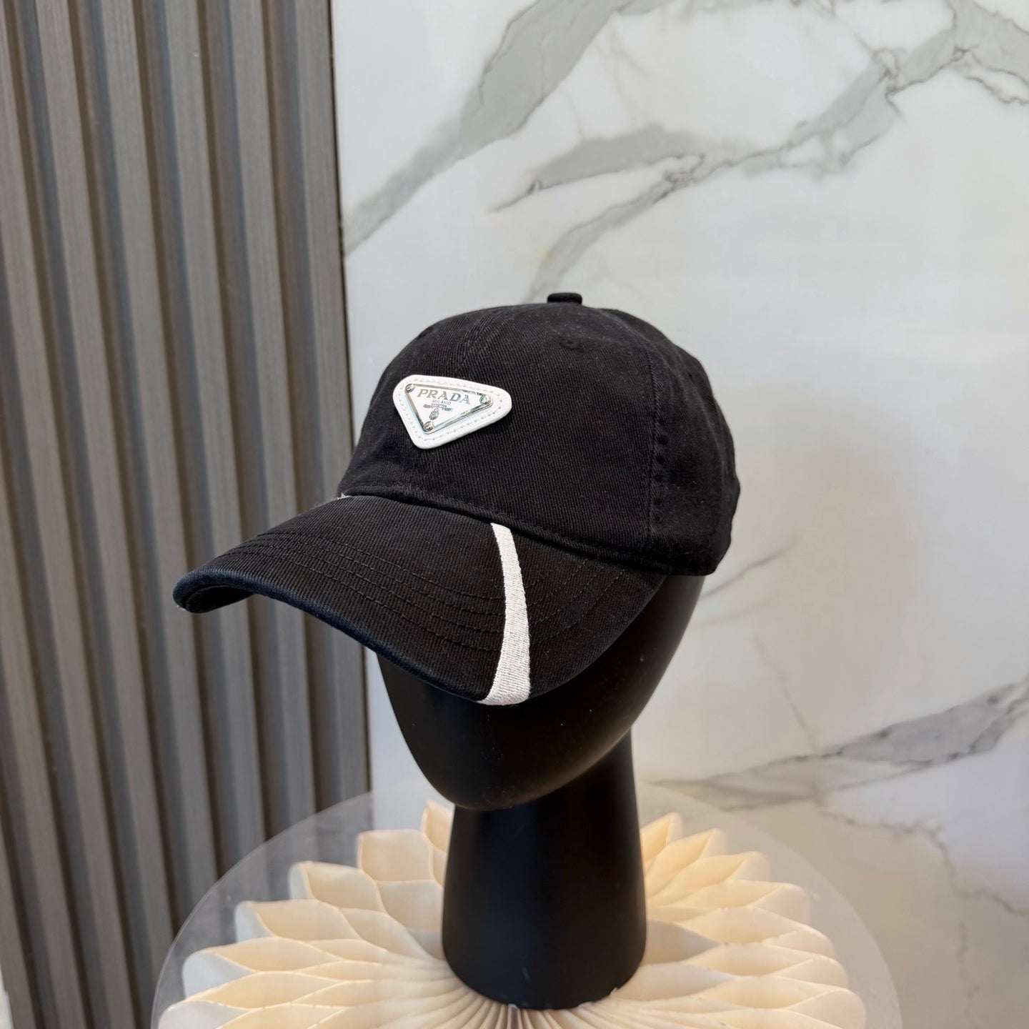 Prada Cotton Baseball Cap 413158