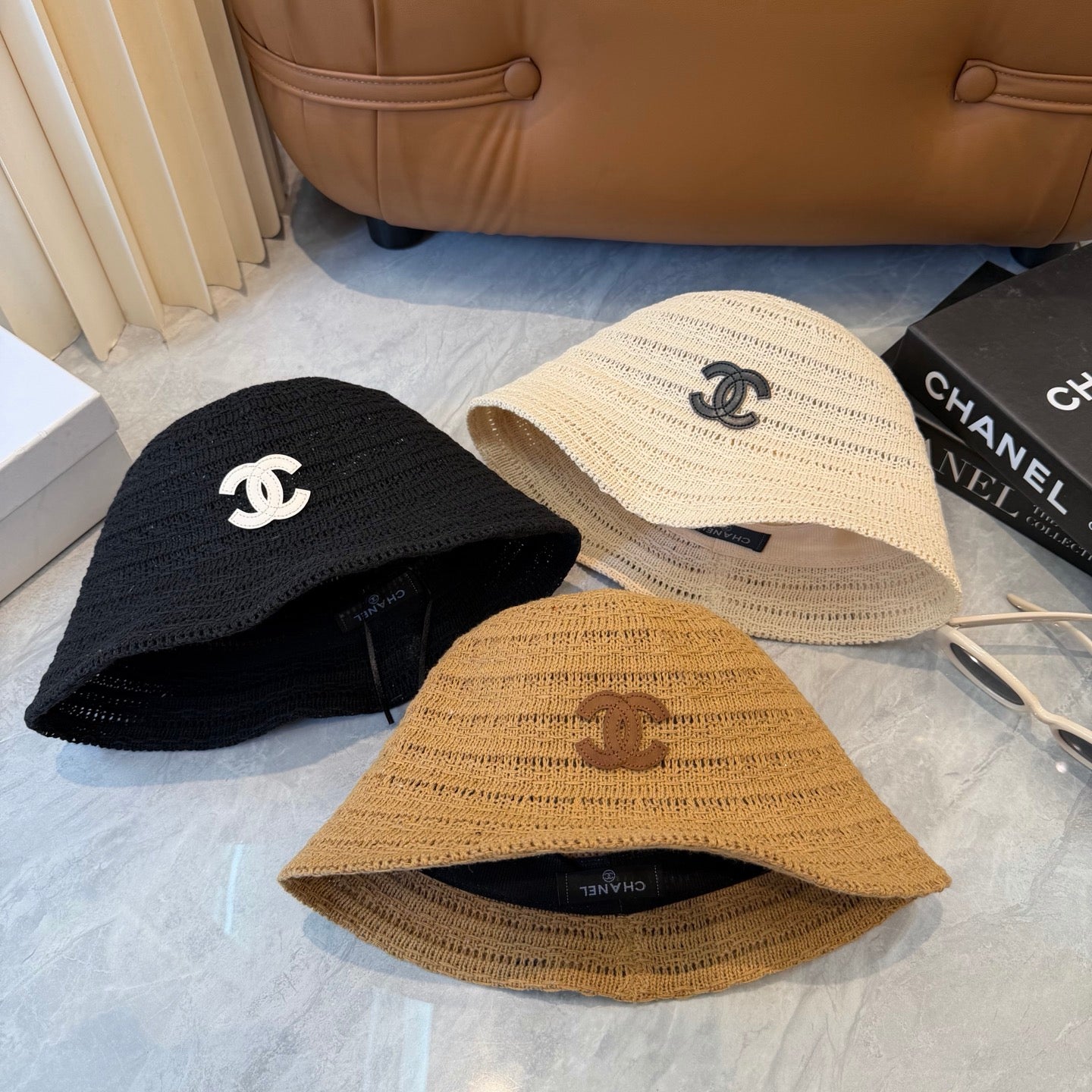 Chanel Knitted Straw Hat 229240