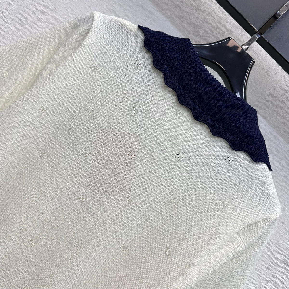 Miumiu 2026 Collared Short-Sleeve Knit Cardigan Wool 431998