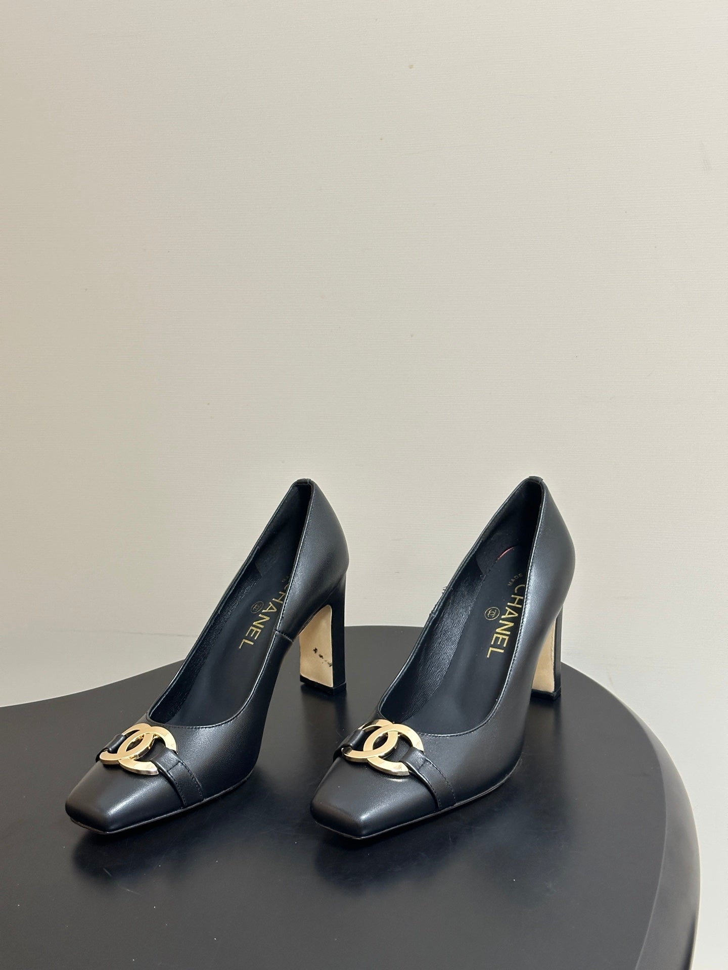 Chanel 2026 Chunky High Heels Leather Sheepskin 834665
