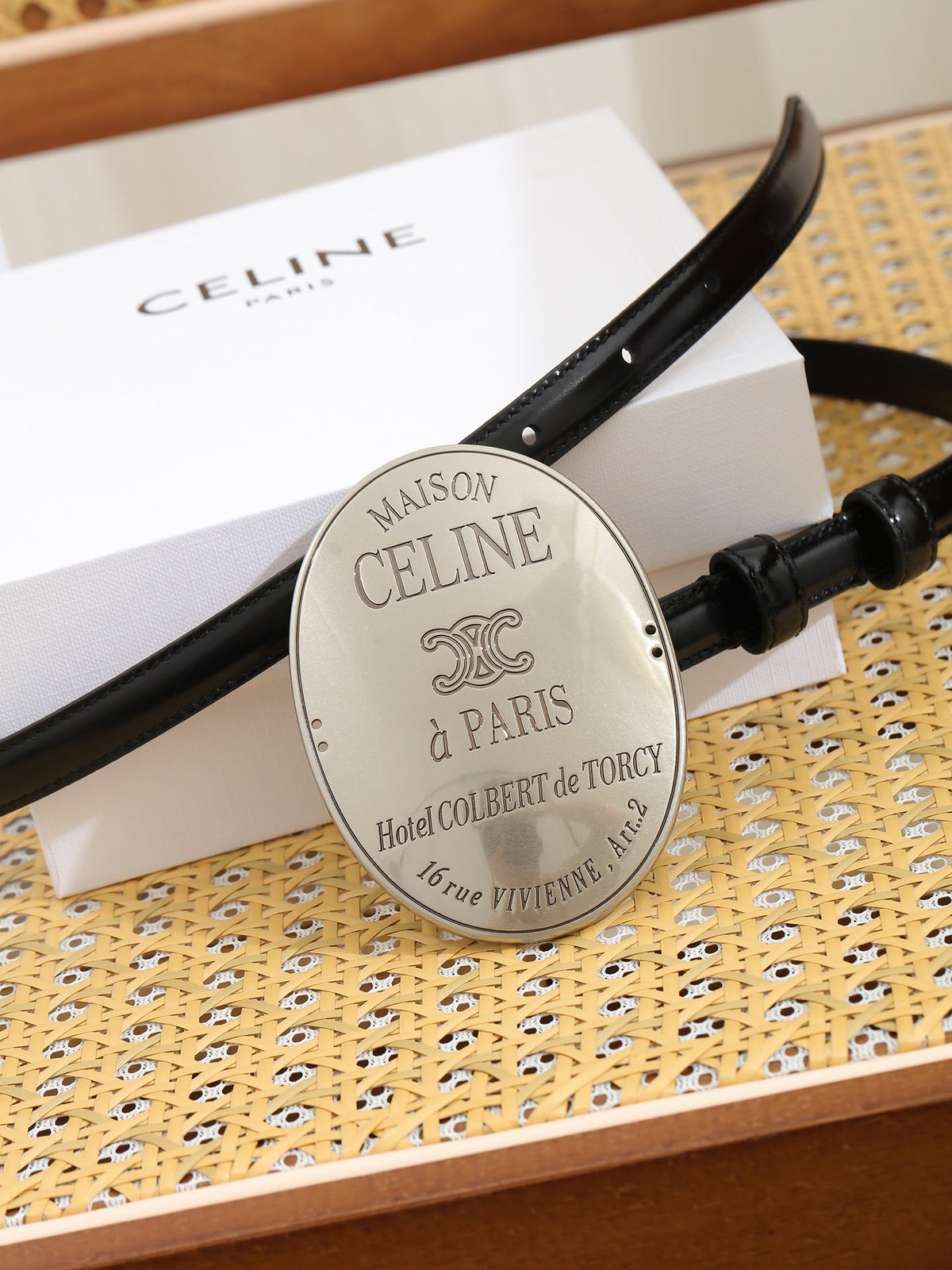 Celine 9cm Belt Buckle 1.3cm Width Calfskin