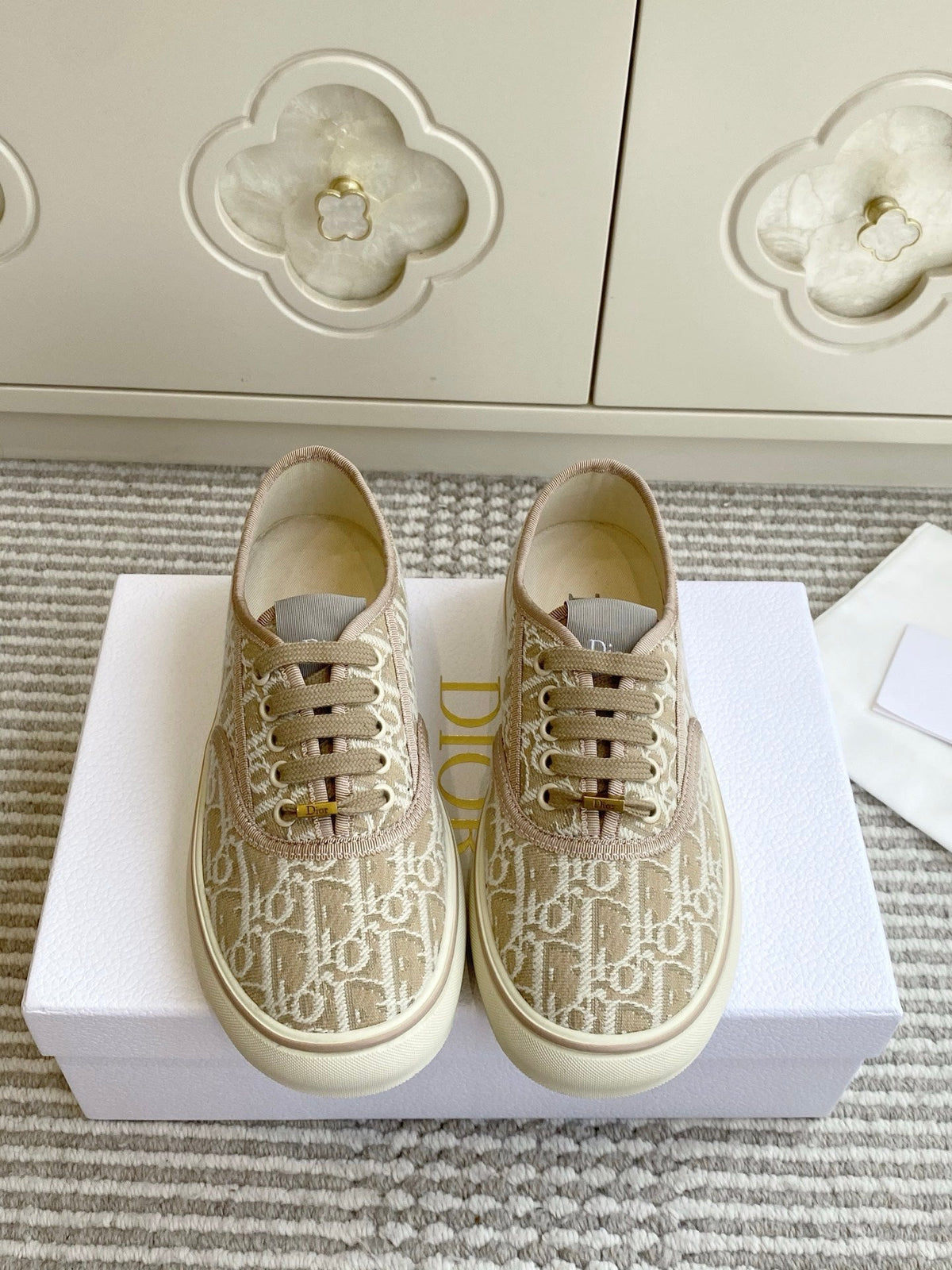 Dior 2026 Embroidered Sneakers Canvas 933295
