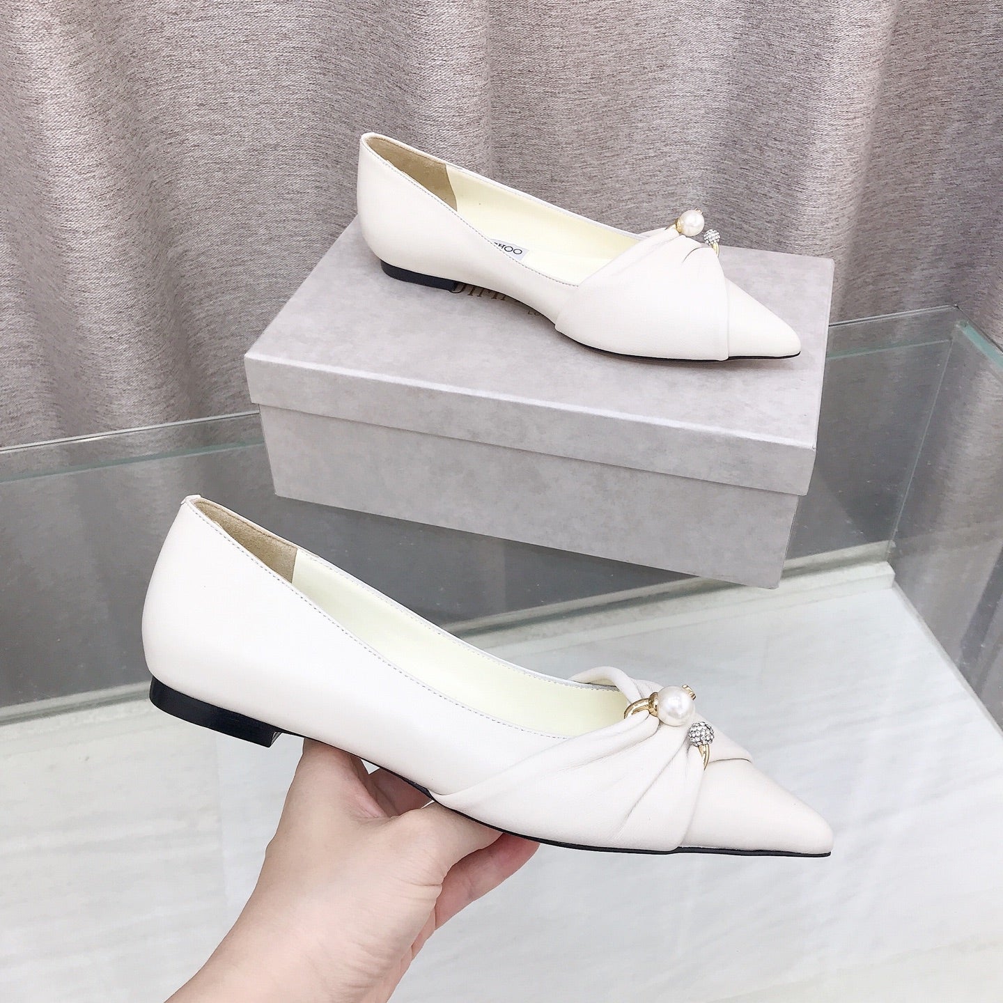 Jimmy Choo 2026 Rafi Shoe Mianyang Leather 956643