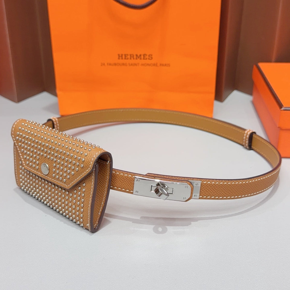 Hermes 2026 Kelly Pocket Belt 18mm Leather 216173