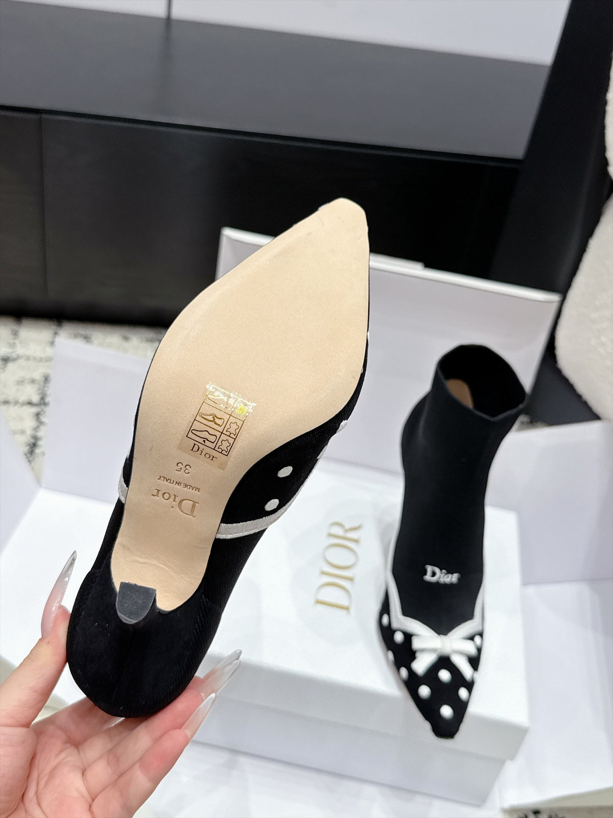 Dior 2026 Romance Ankle Boots 100mm Fabric 139306
