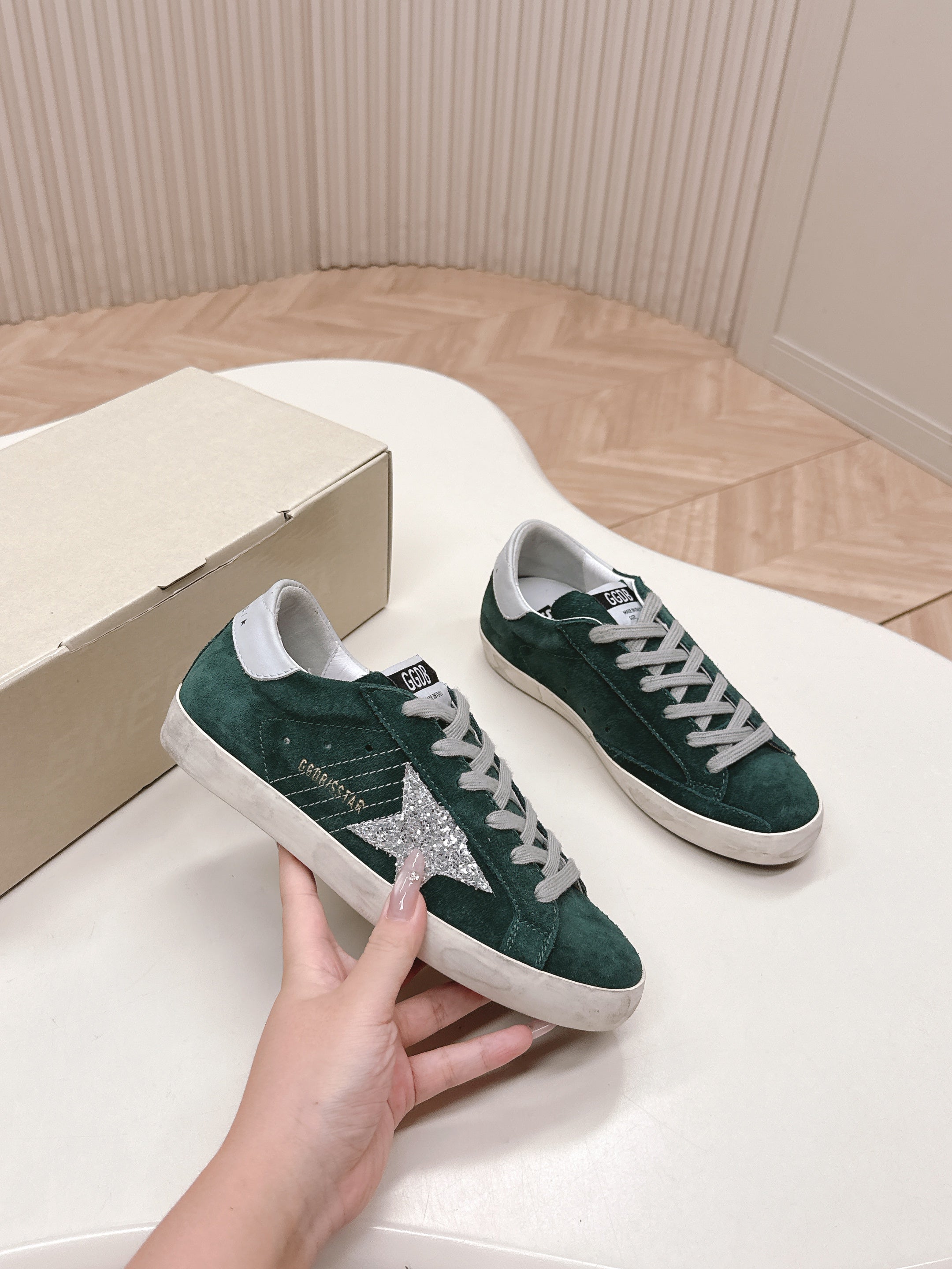 Golden Goose 2025 Sneaker Green mix Silver Suede 426917