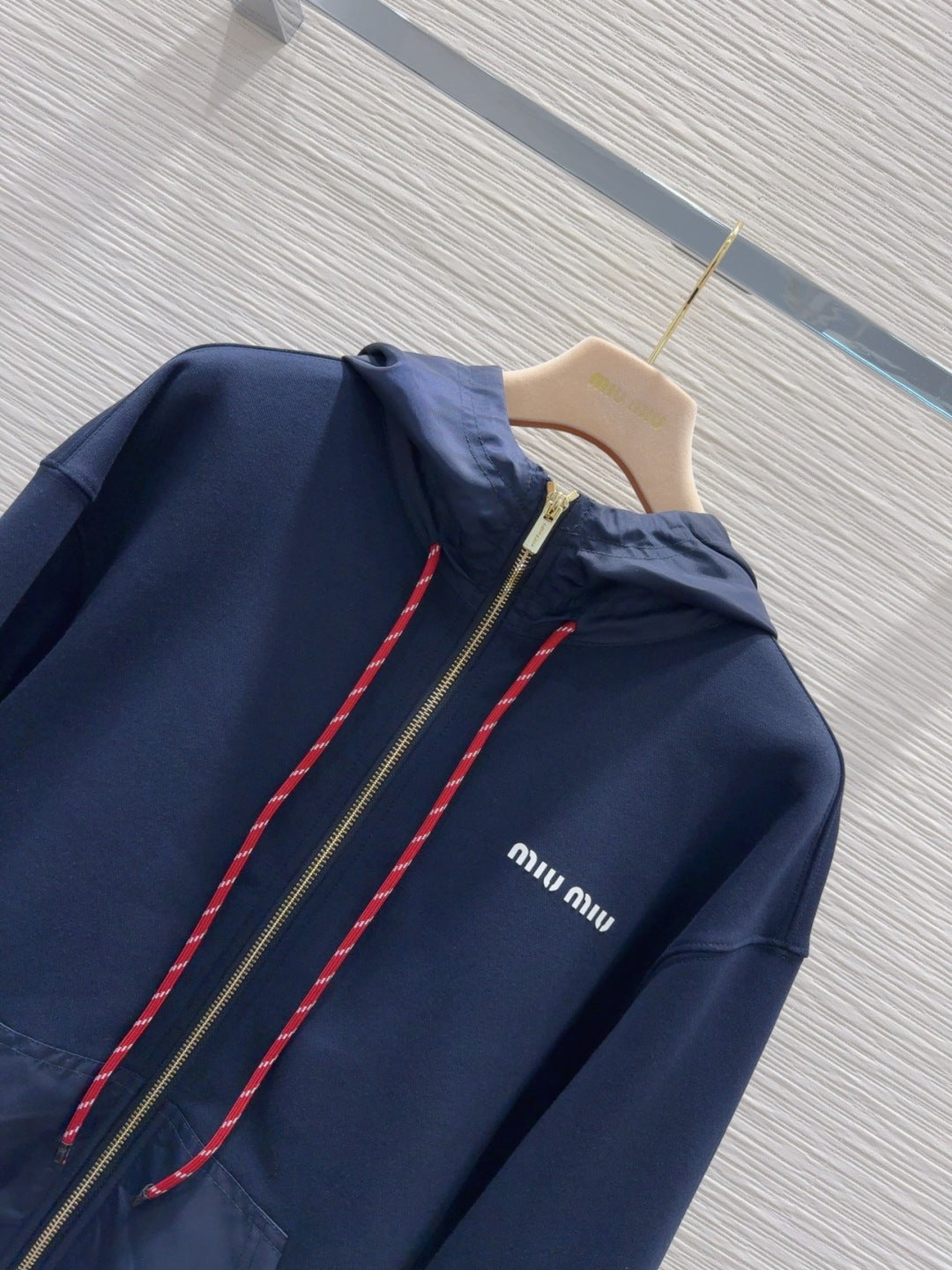 Miu Miu 25 Jacket Dark Blue Cotton