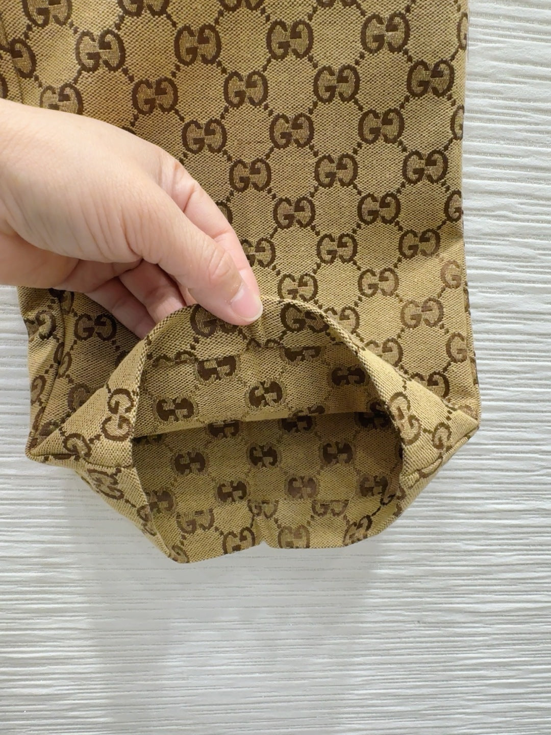 Gucci 2025 Pant Camel and Ebony Polyester Fiber