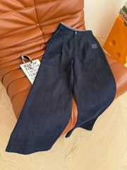 CC 25 Straight Leg Jeans Charcoal Blue Denim
