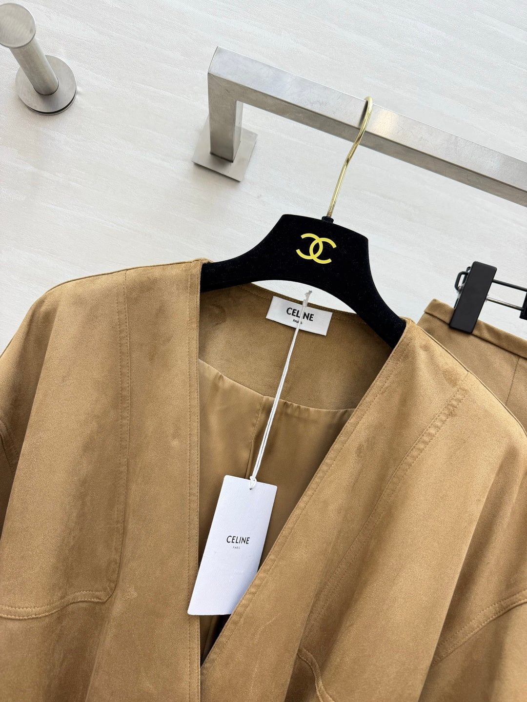 Celine 2026 Set Beige Suede 431286