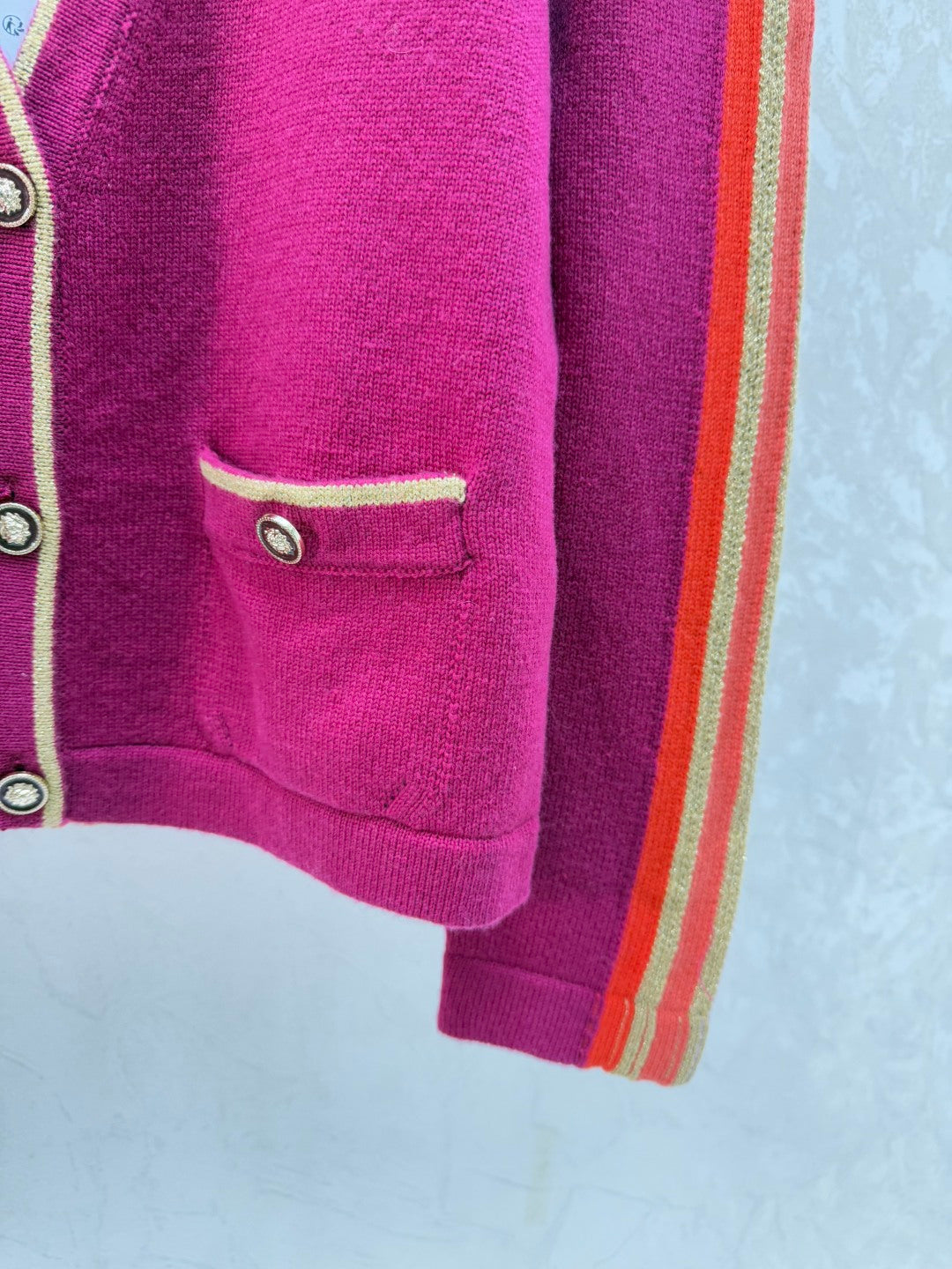 Chanel 2025  Cardigan Purple Wool 716294