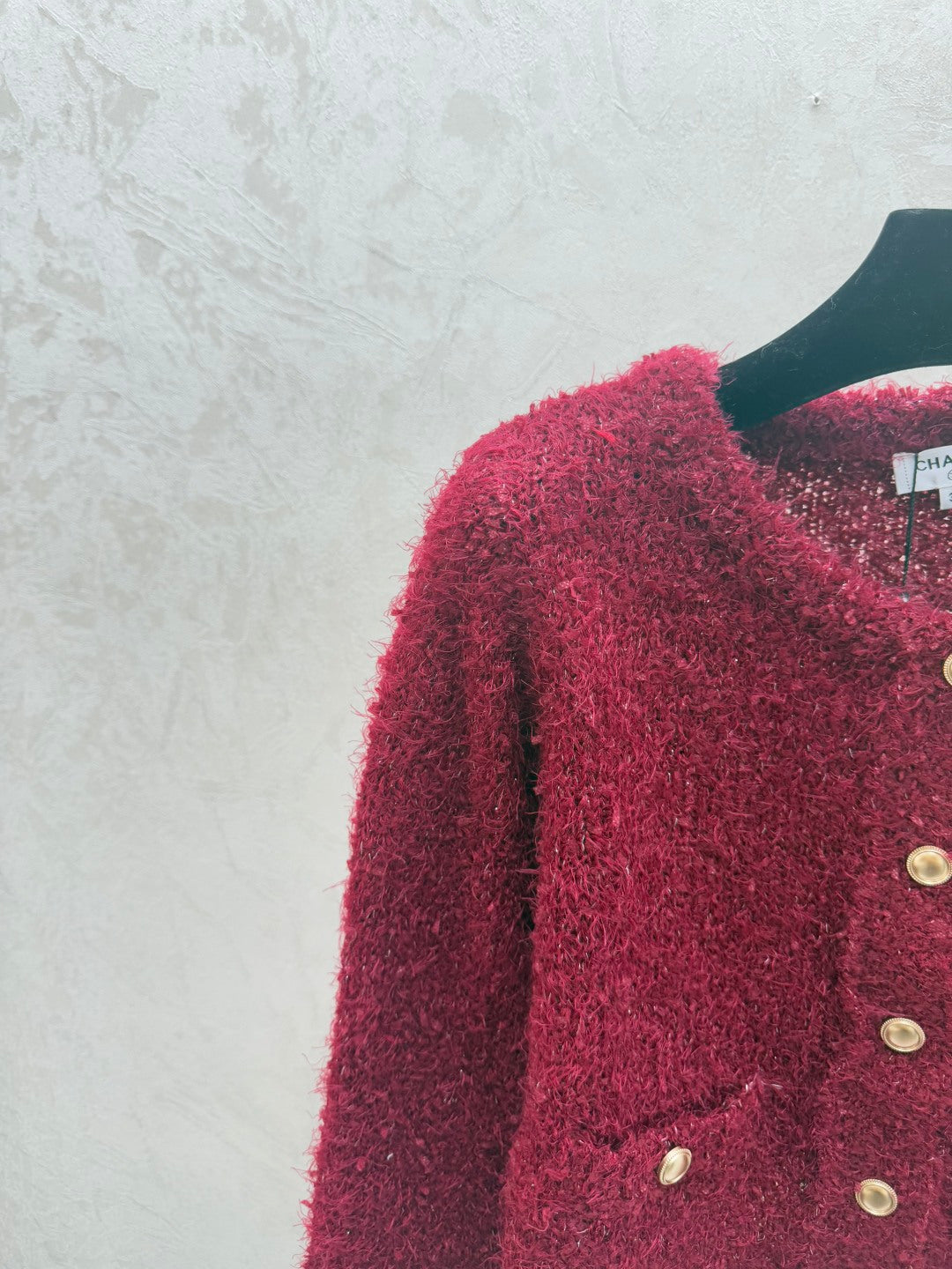 Chanel 2025  Cardigan Red Wool 716309