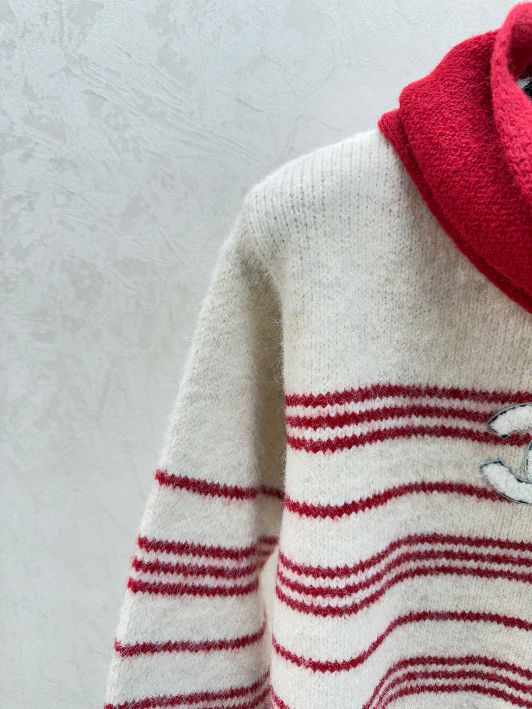 Chanel 2025 Striped Sweater Wool Mohair 734809