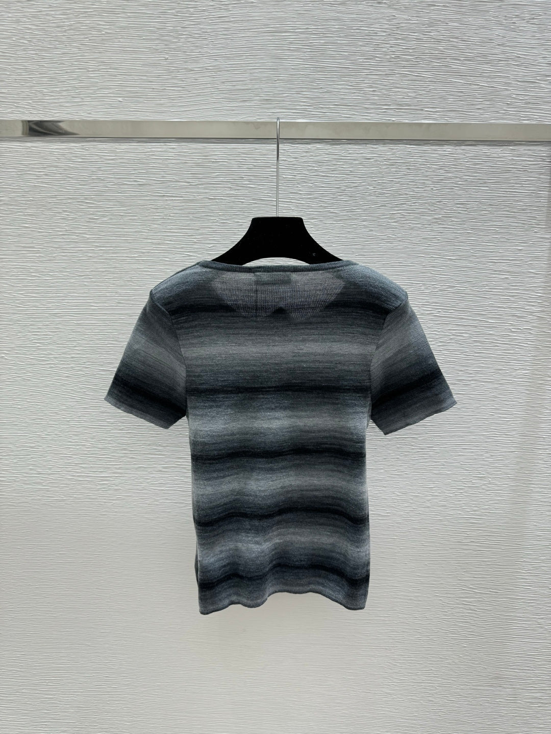 Miumiu 2026 Striped Shirt Yellow Blue and Gray Wool