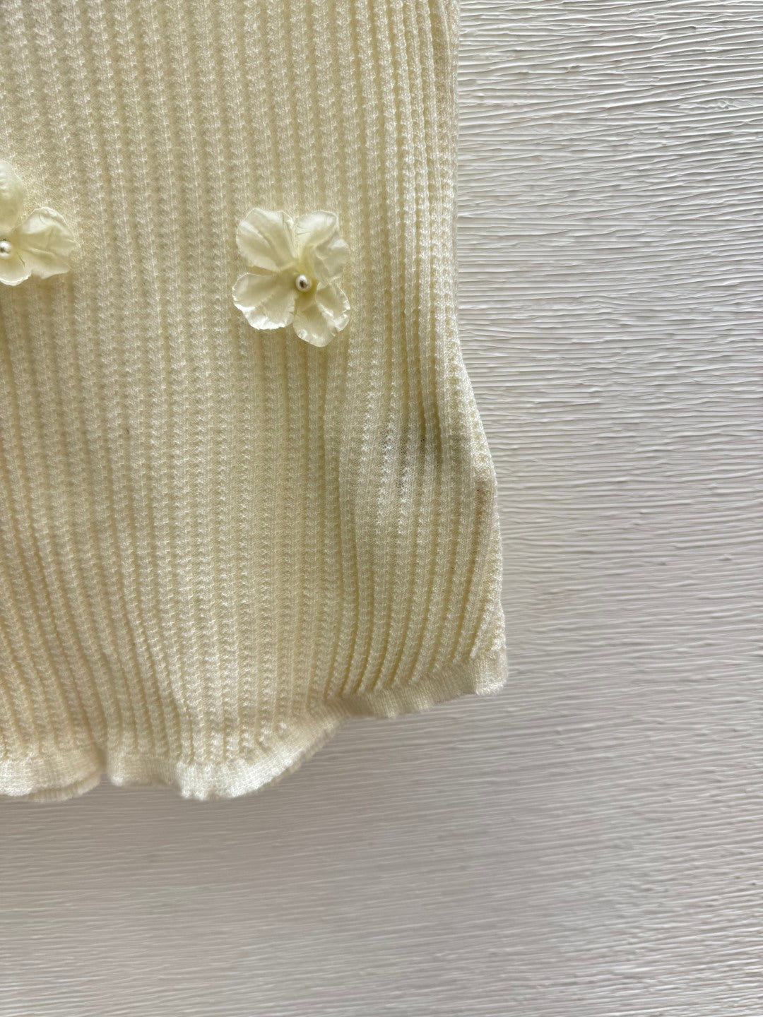 Chanel 2026 Floral Turtleneck Knitted Vest Wool 200735