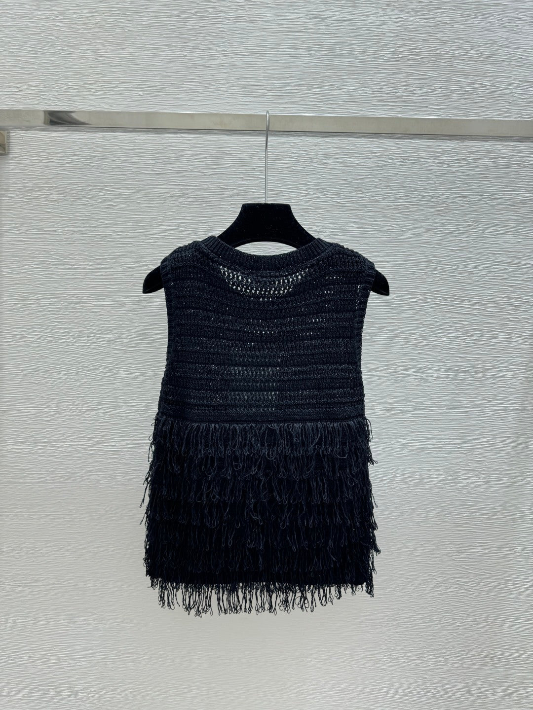 Chanel 2026 Tassel Knit Vest Cotton 264003
