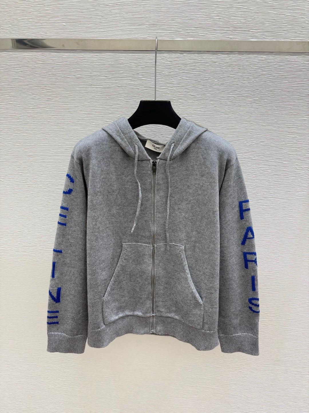 Celine 2026 Hooded Zip-up Cardigan Wool 430389