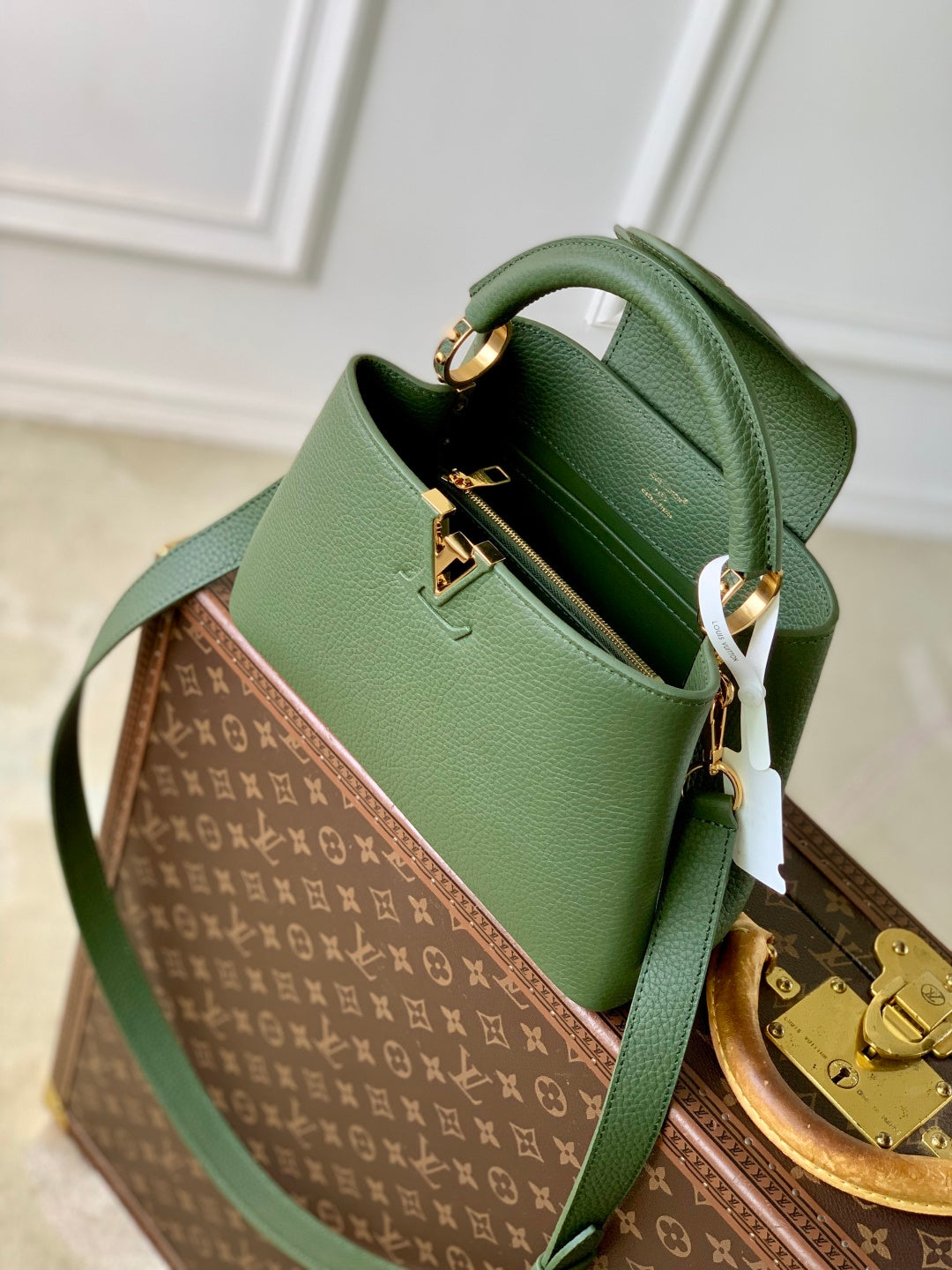 LV 2025 Capucine Bag Green Green