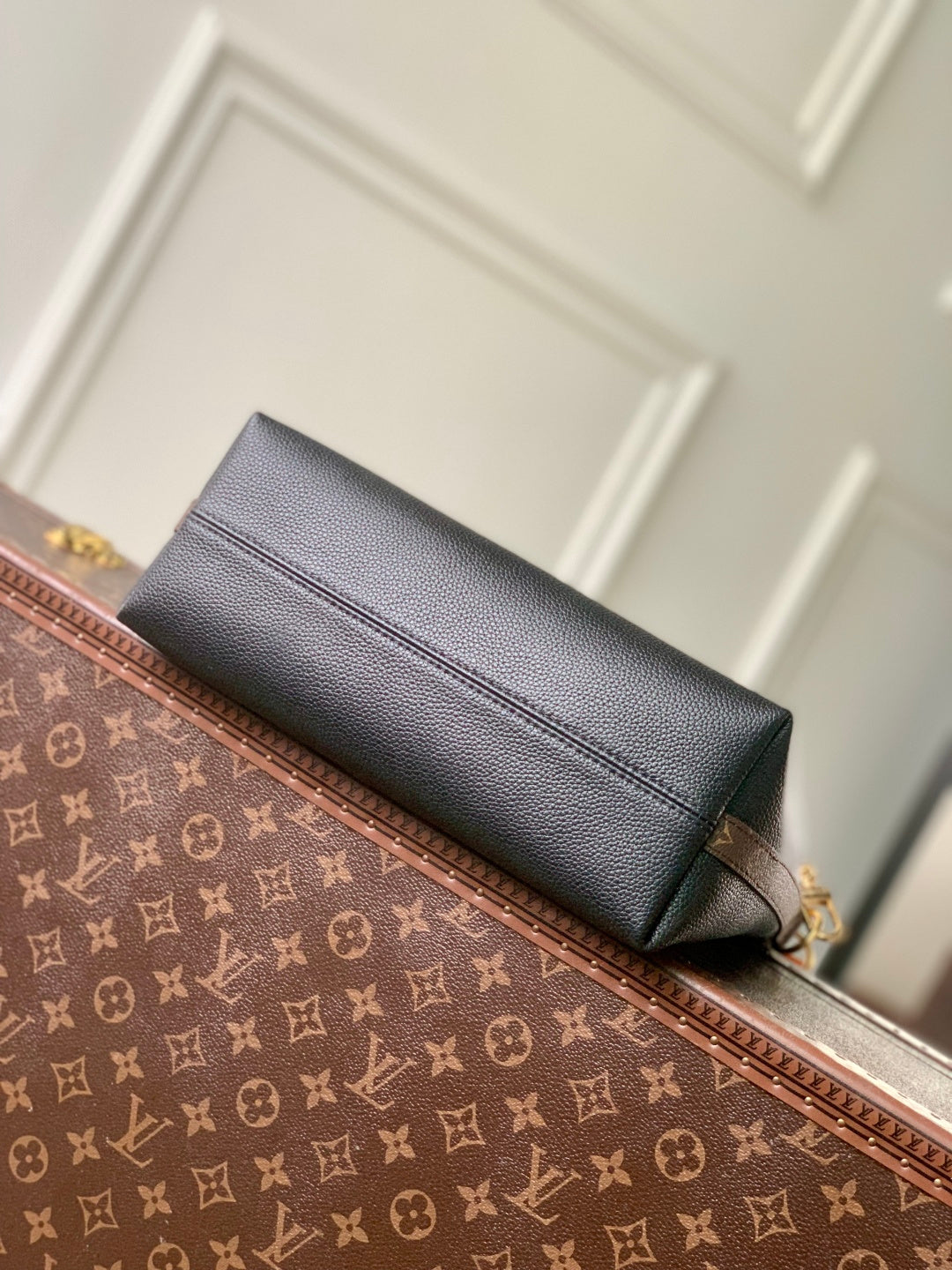 LV 2025 Multipass Bag Black mix Brown Canvas Calfskin 347360