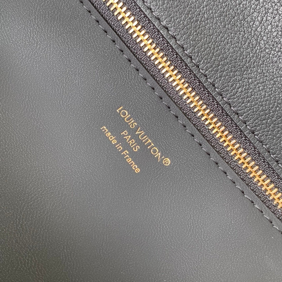 LV 2025 Vendome PM Bag 35cm Black Calfskin 347424