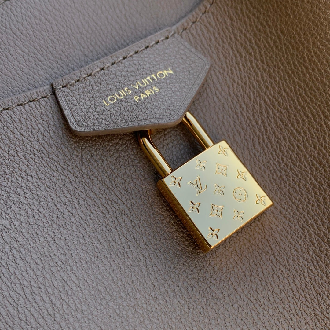 LV 2025 Vendome PM Bag Taupe Calfskin 347427