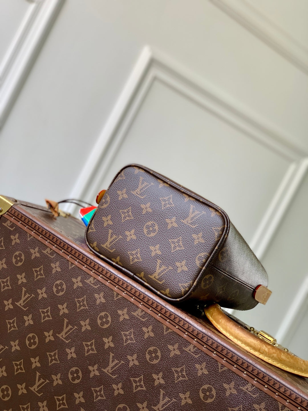 LV 2025 All In BB Bucket Bag 18cm Brown Beige Monogram Canvas