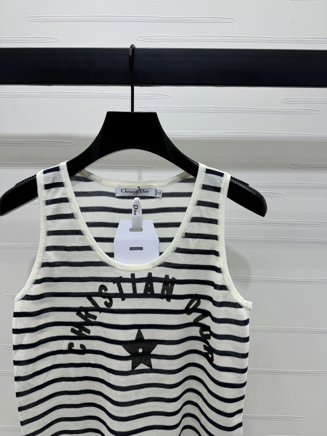 Dior 25 Striped Black White Tank Top