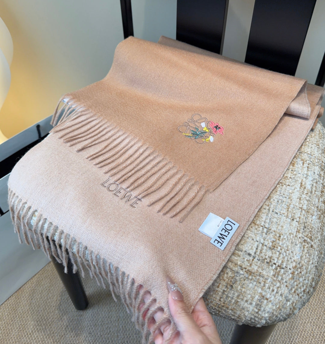 Loewe Scarf 180CM  Dark Beige Cashmere 969473