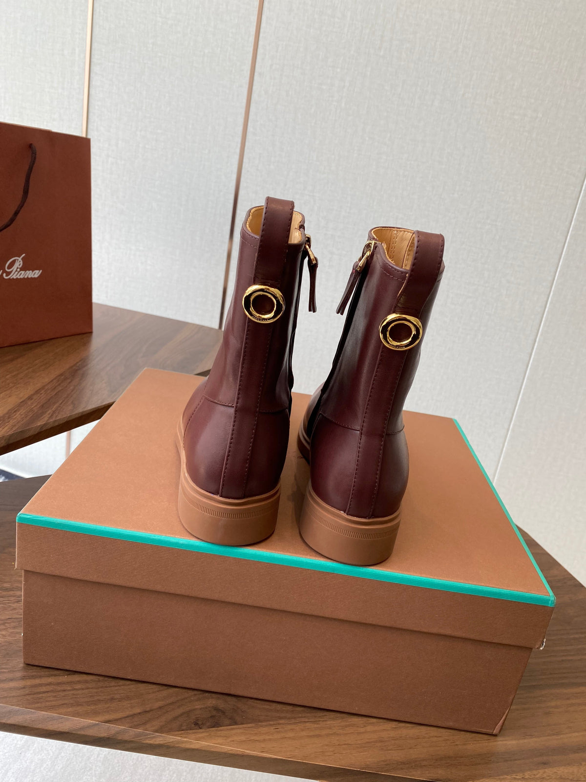 LP latest short boots dark brown calfskin 388109