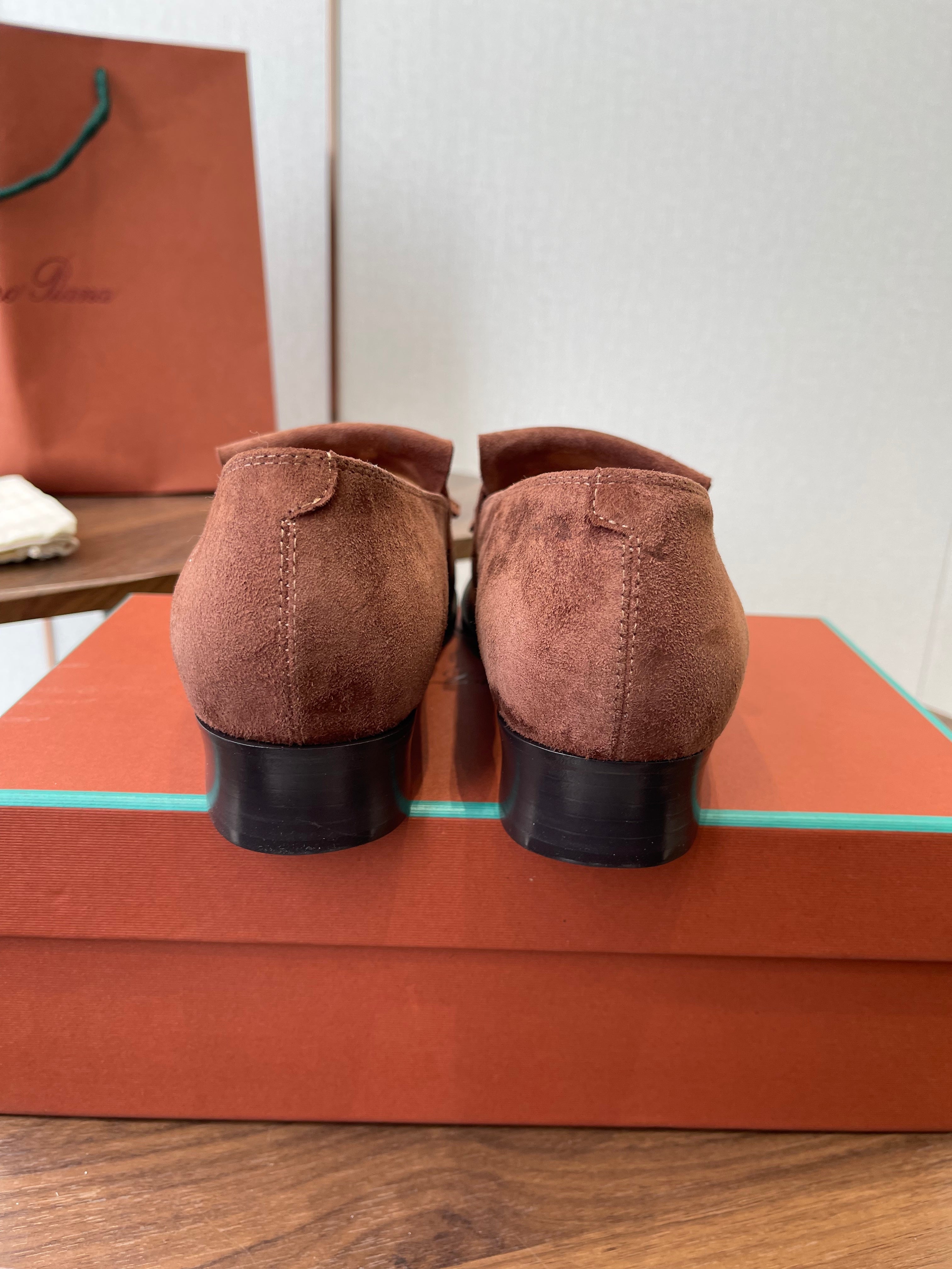 LP 26SS Loafers Red Brown Suede 579615