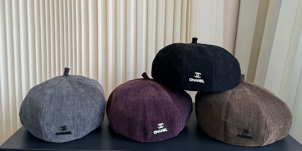 Chanel Corduroy Beret Hat 512572