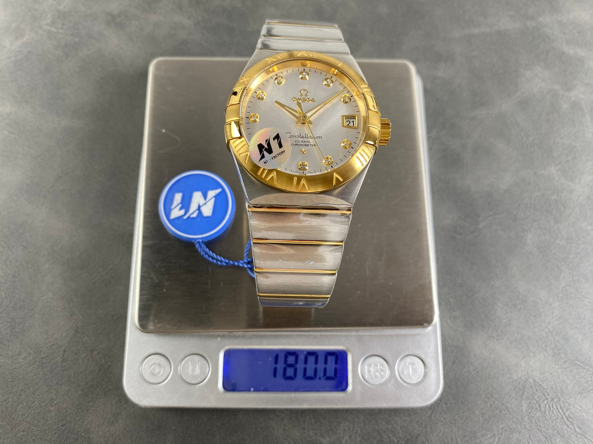 Omega Constellation Co-Axial Chronometer 38mm Gold Steel Case