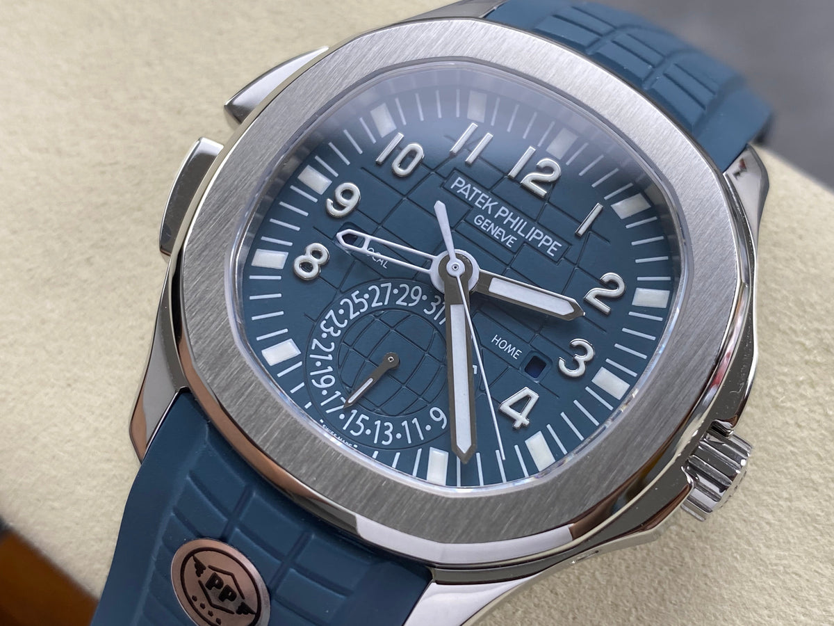 Patek Philippe Aquanaut Travel Time 40mm Blue Dial Steel Case