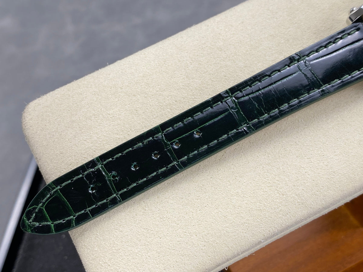 Chopard Happy Sport 30mm Green Diamond Dial Black Green Leather