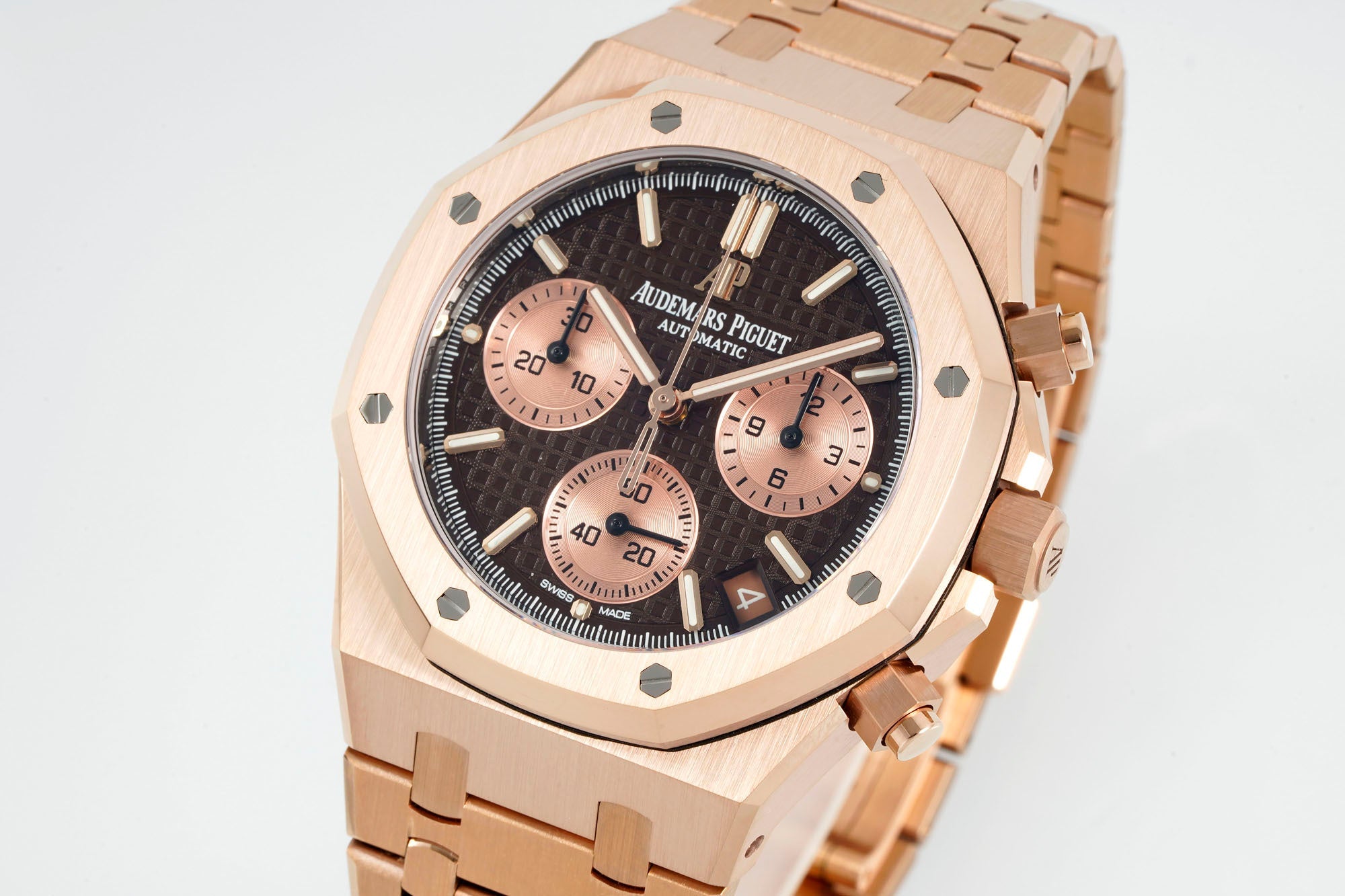 Audemars Piguet Royal Oak Chronograph 41mm Rose Gold Brown Dial