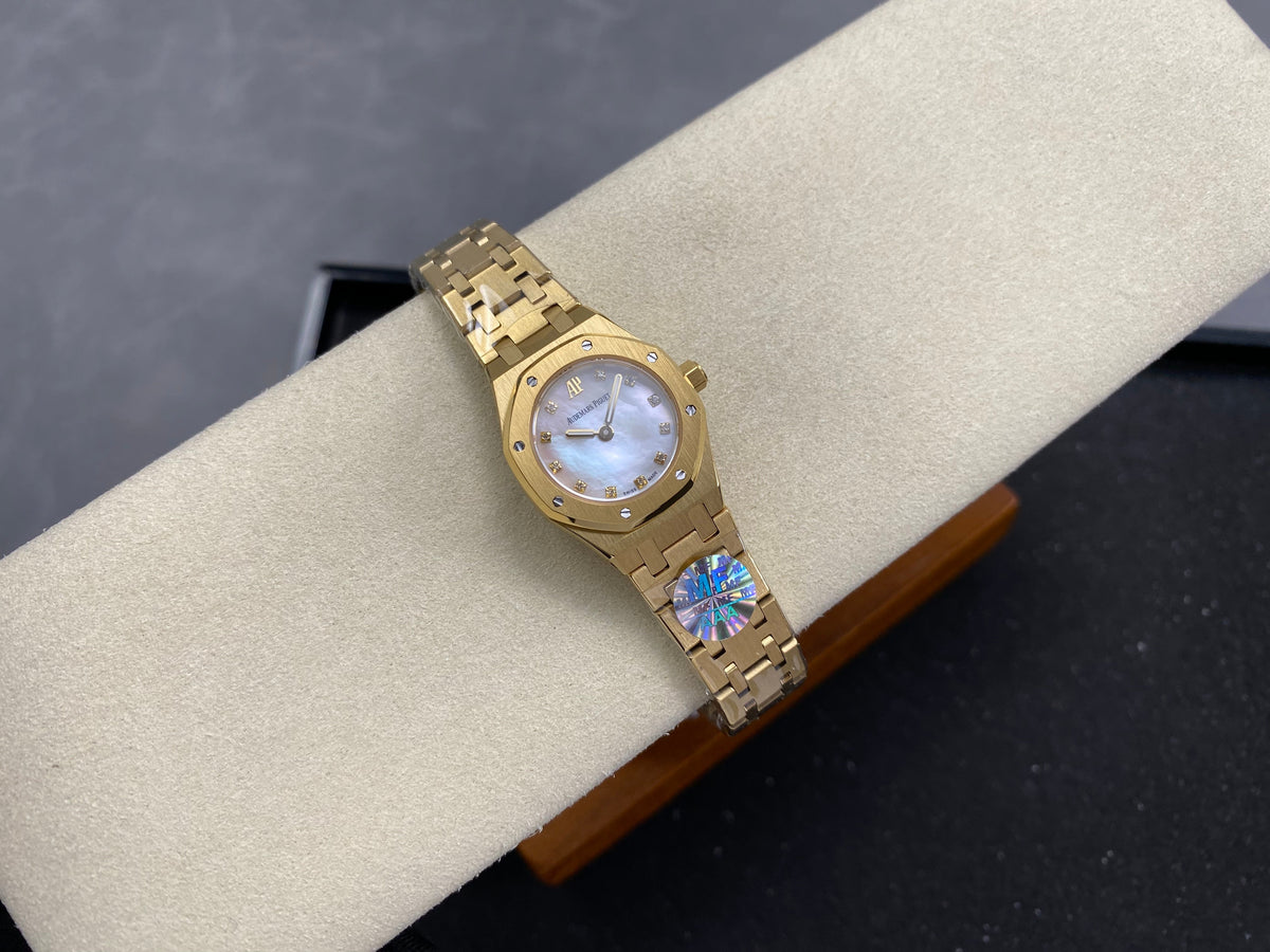 Audemars Piguet Royal Oak Lady 23mm Gold Case Mop Dial