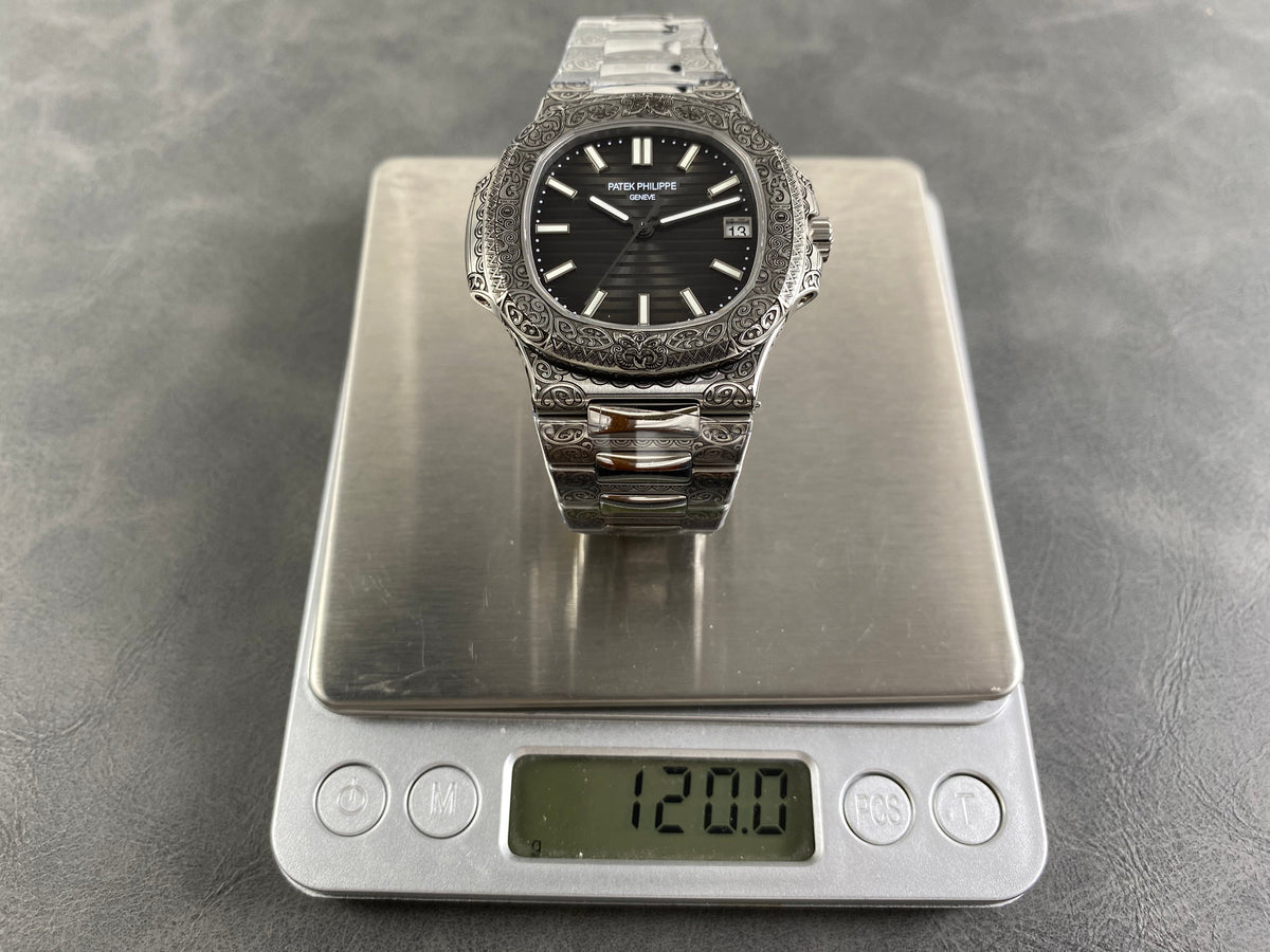 Patek Philippe Nautilus 5711 Maori Motif 40mm Dark Gray Dial Stainless Steel Case