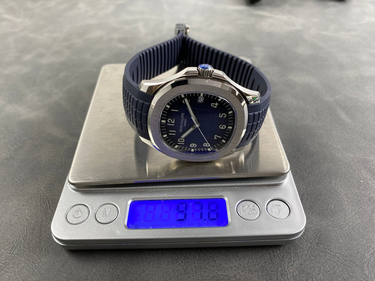 Patek Philippe Aquanaut 42mm Blue Dial Blue Rubber Strap