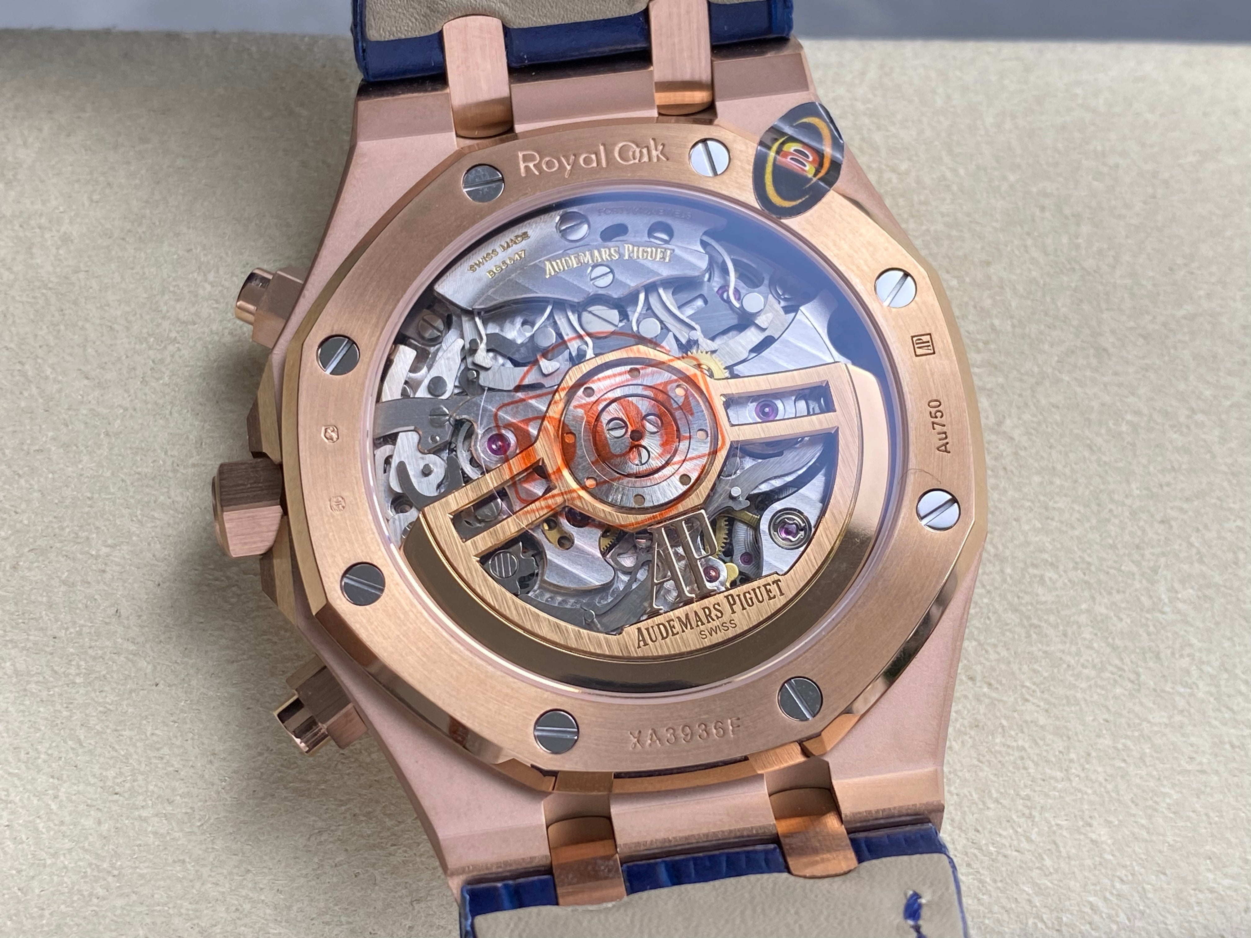 Audemars Piguet Royal Oak Chronograph 41mm Rose Gold Blue Dial