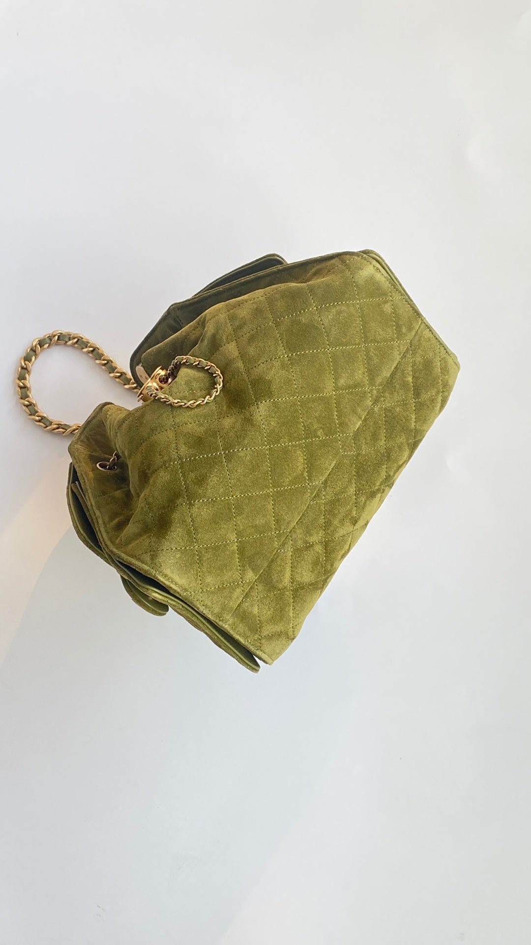 CC 2025 Hobo Bag 22cm Matcha Green Suede
