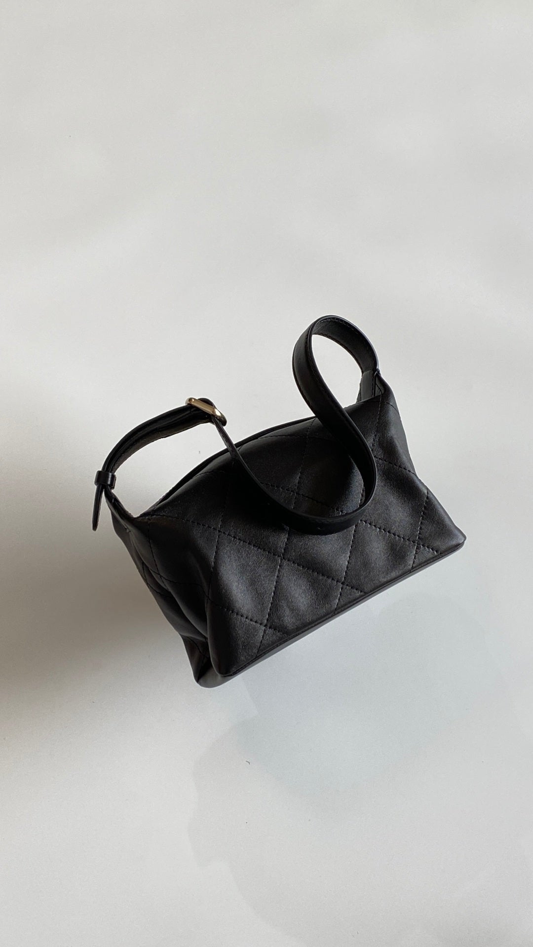 Chanel 2026 Hippie Hobo Bag 23cm Black Sheepskin