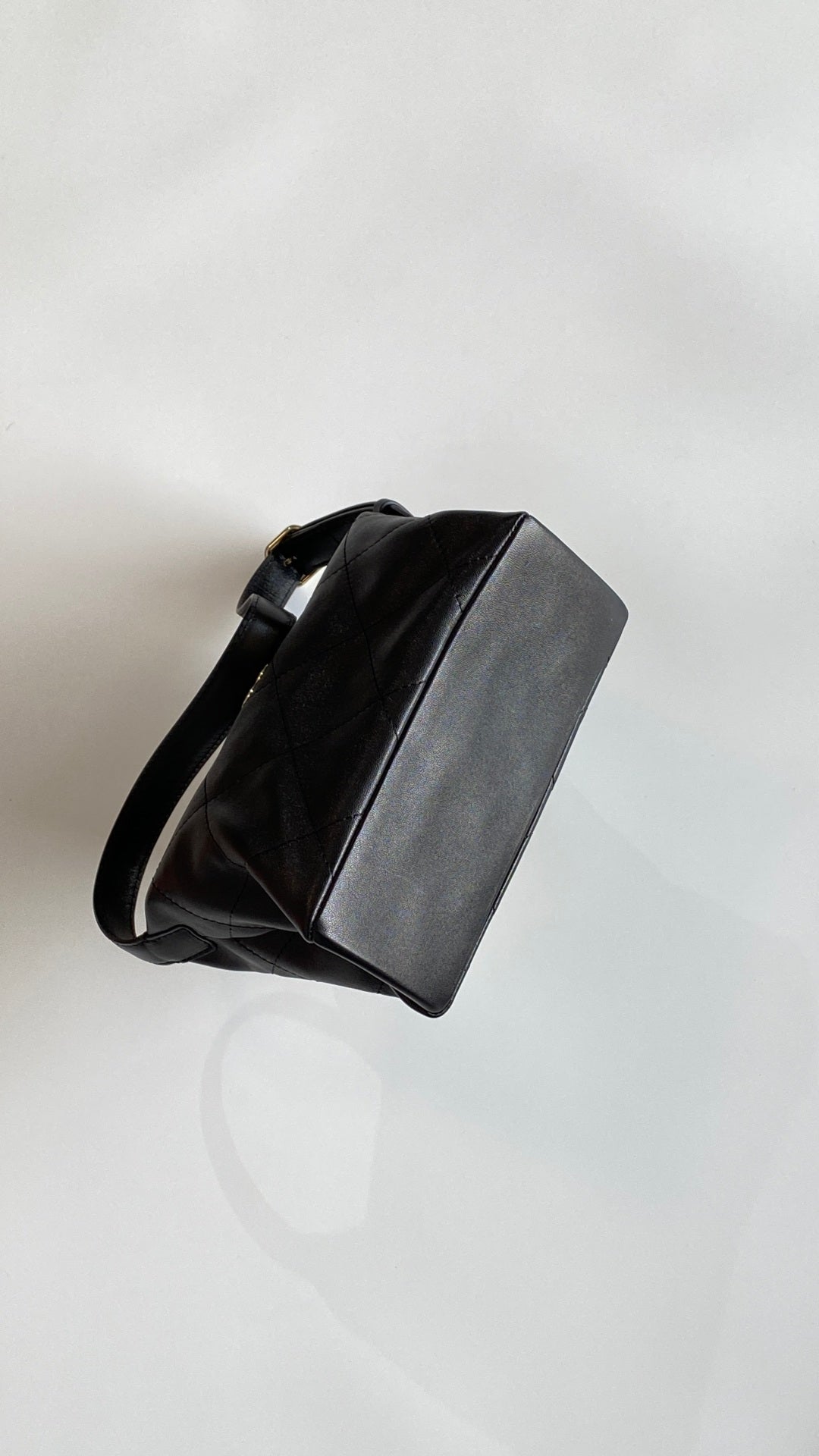 Chanel 2026 Hippie Hobo Bag 23cm Black Sheepskin