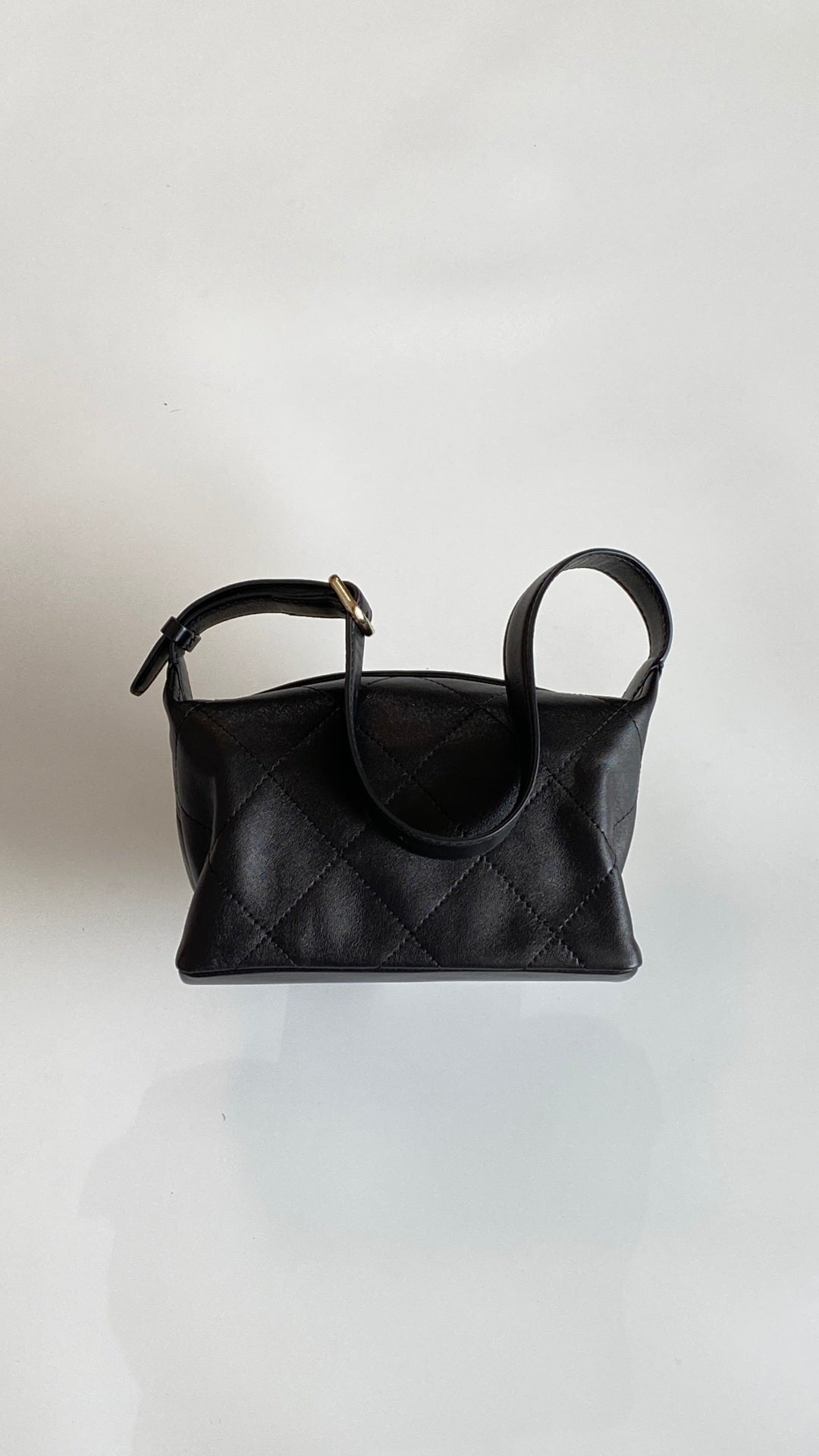 Chanel 2026 Hippie Hobo Bag 23cm Black Sheepskin