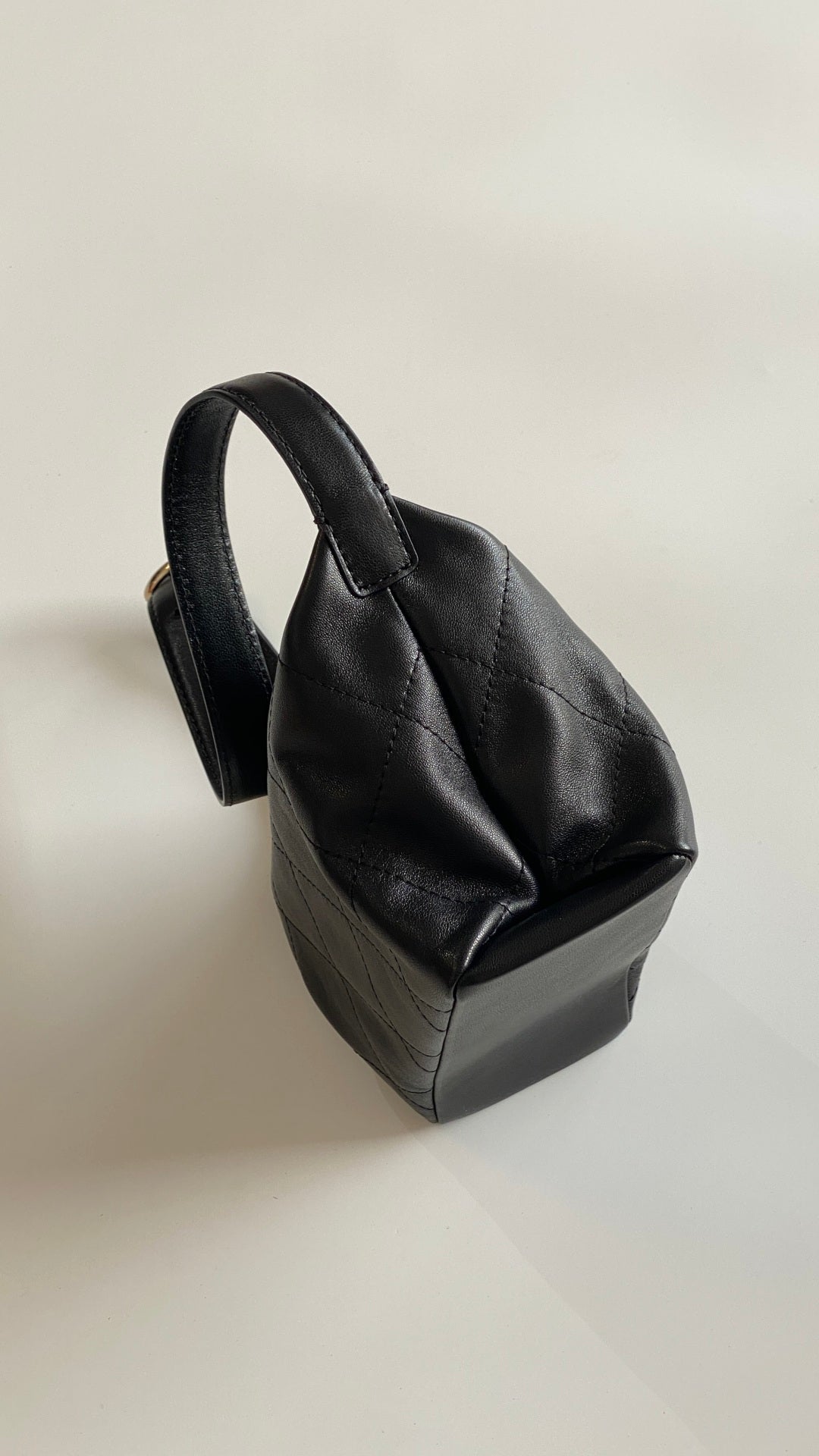 Chanel 2026 Hippie Hobo Bag 23cm Black Sheepskin