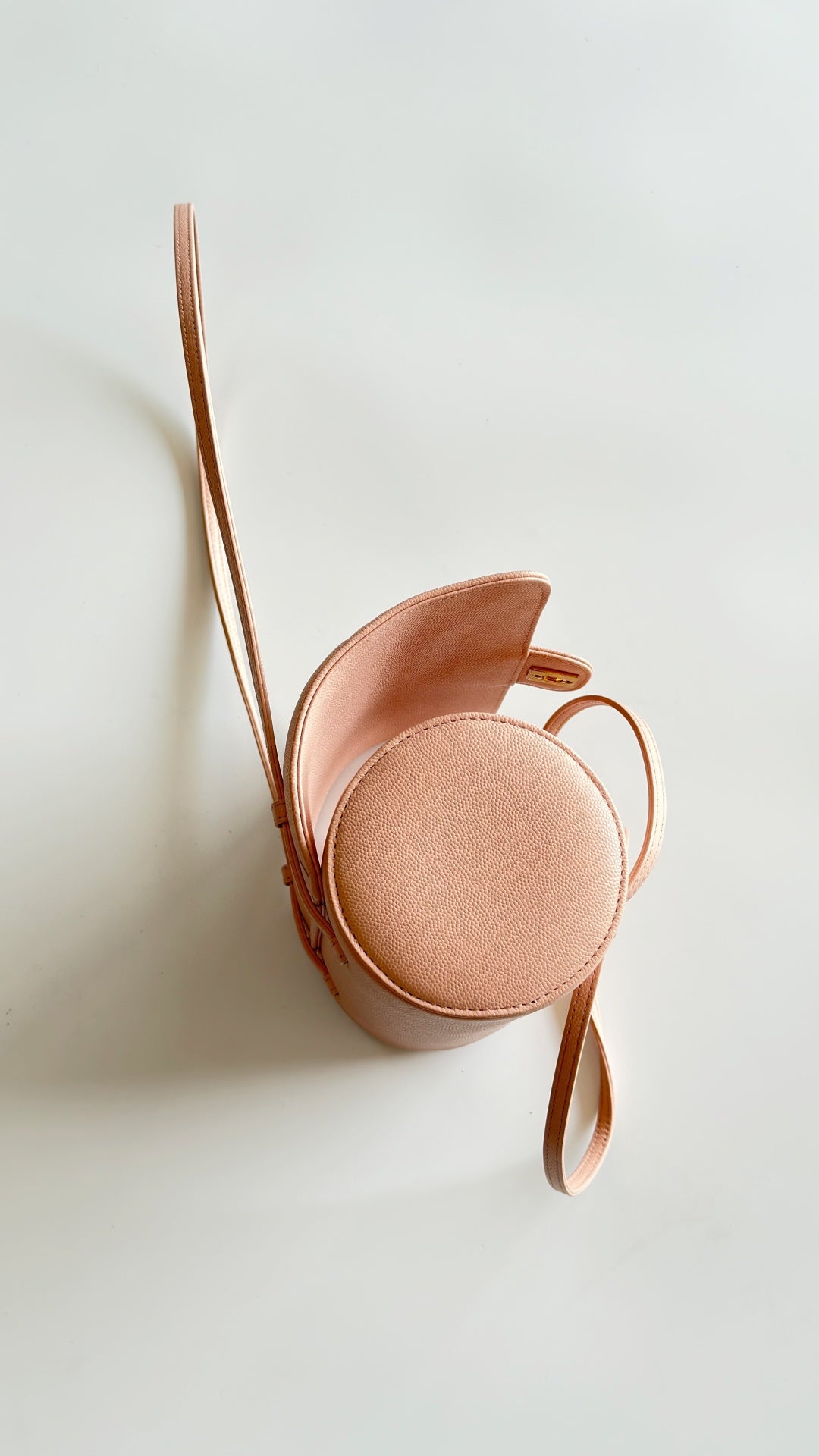 Chanel 2026 Bowling Ball Cylinder Bag Pink Caviar Leather