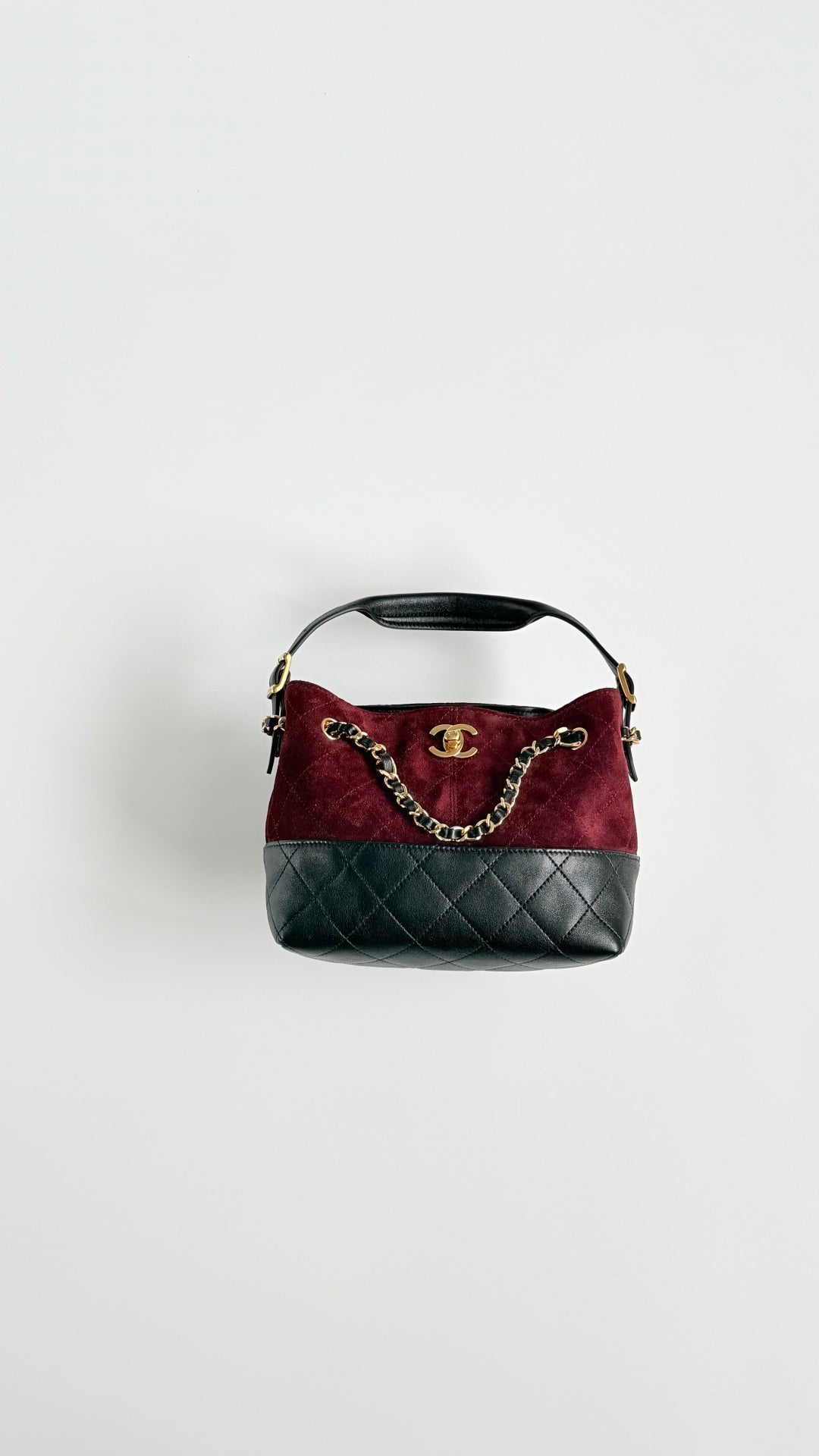 Chanel 2026 Small Shopping Bag 21cm Leather Suede