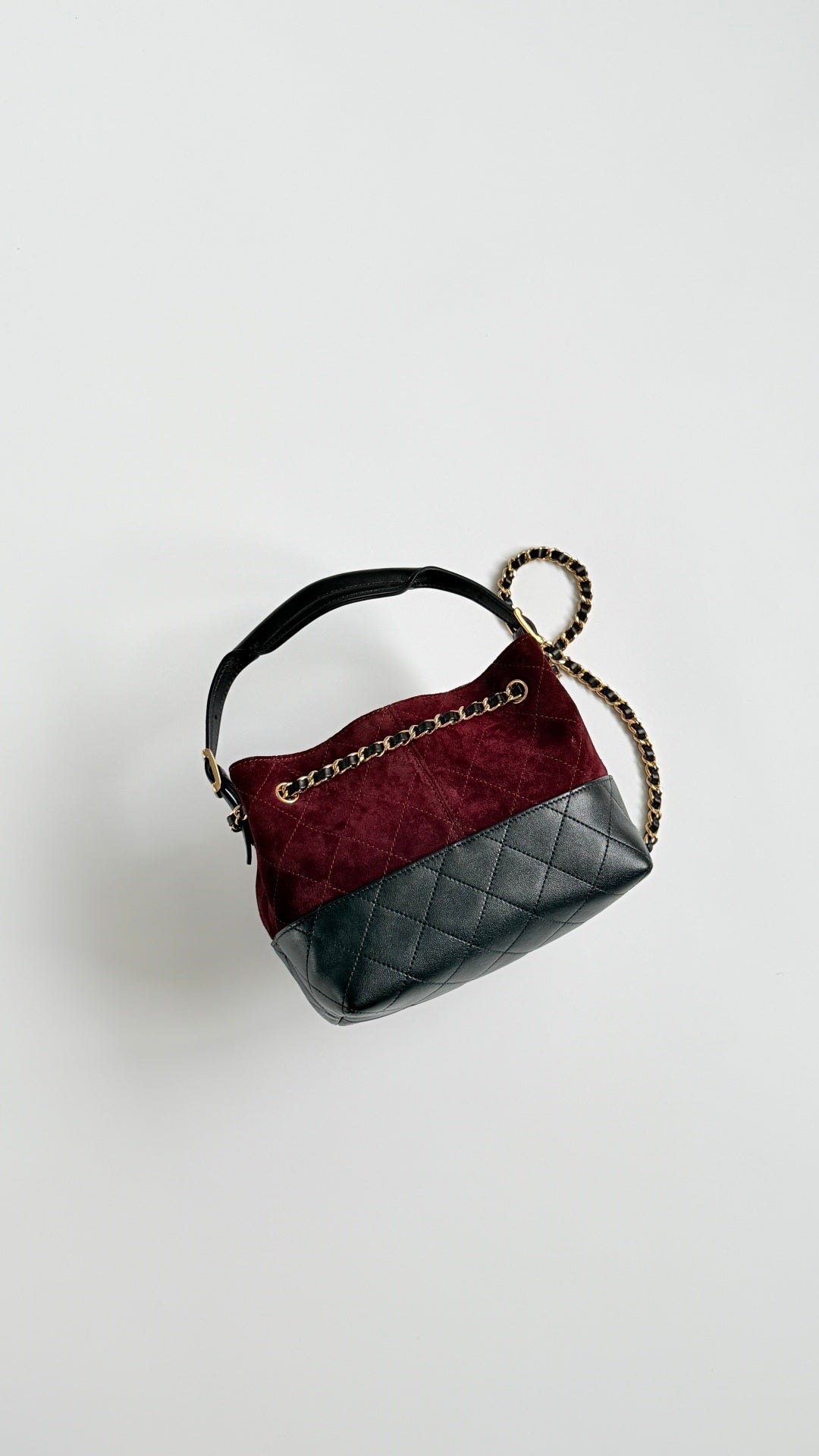 Chanel 2026 Small Shopping Bag 21cm Leather Suede