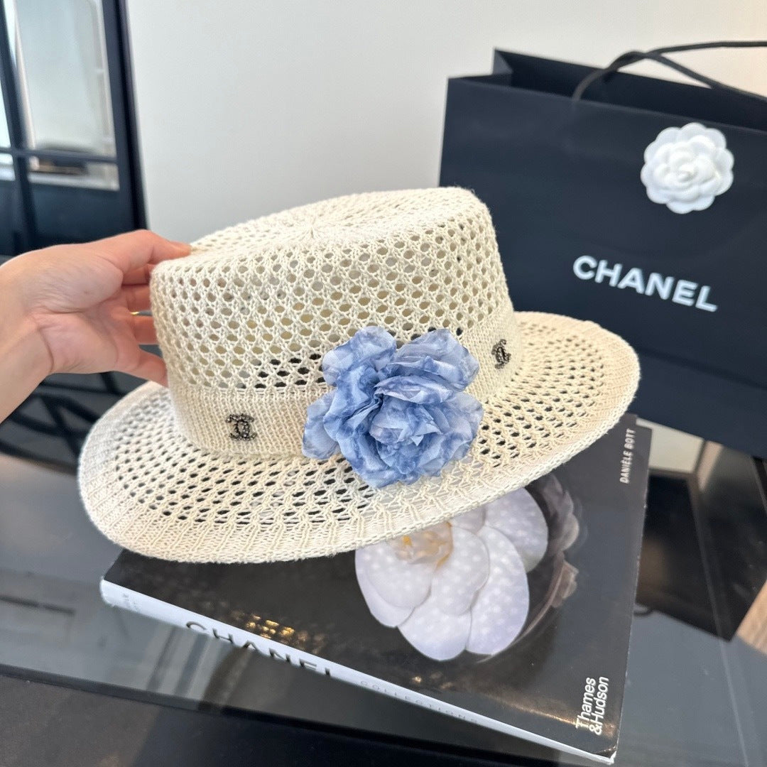 Chanel Knitted Hat With Flower 379509